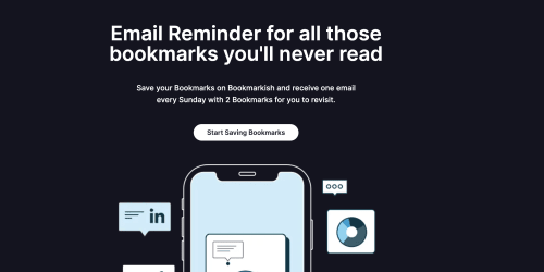 Bookmarkish landing page