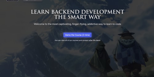 Boot.dev landing page