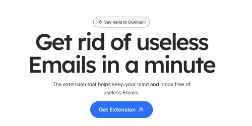 Dumbail landing page