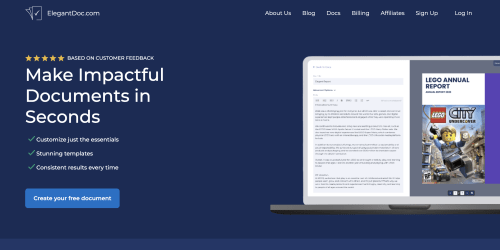 ElegantDoc landing page
