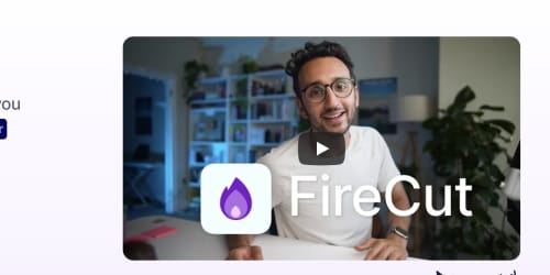 FireCut landing page