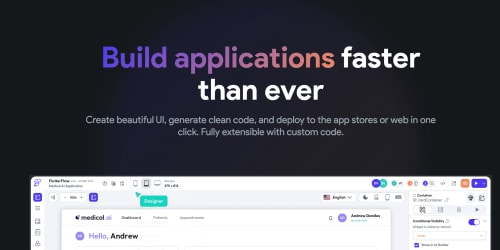 FlutterFlow landing page