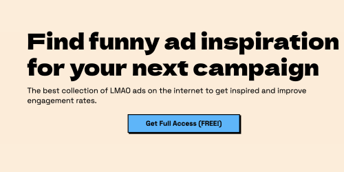 Funny Ads Club landing page