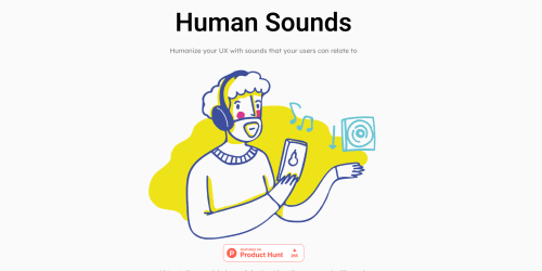 Human Sounds landing page