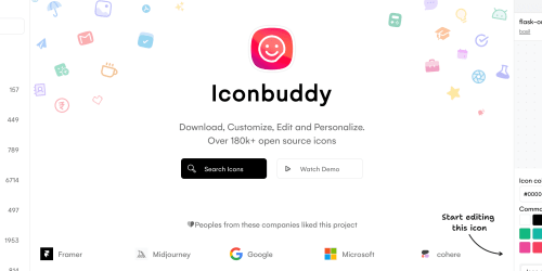 Iconbuddy landing page