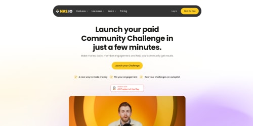 Nas.io landing page