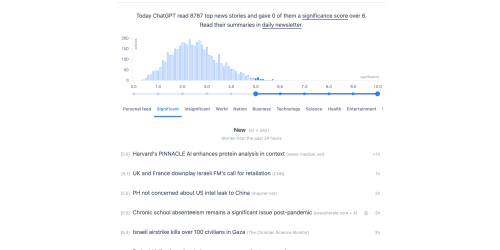 News Minimalist landing page