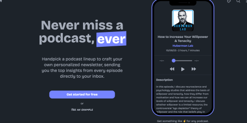 Podmob landing page