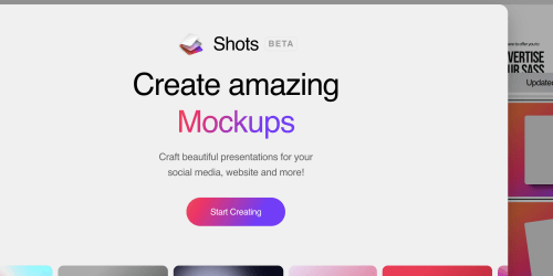 Shots.so landing page