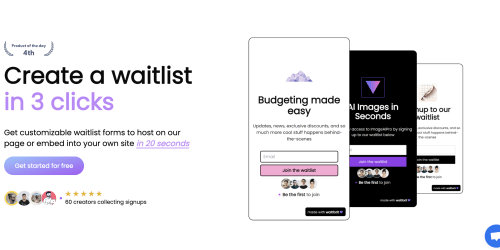 Waitforit landing page