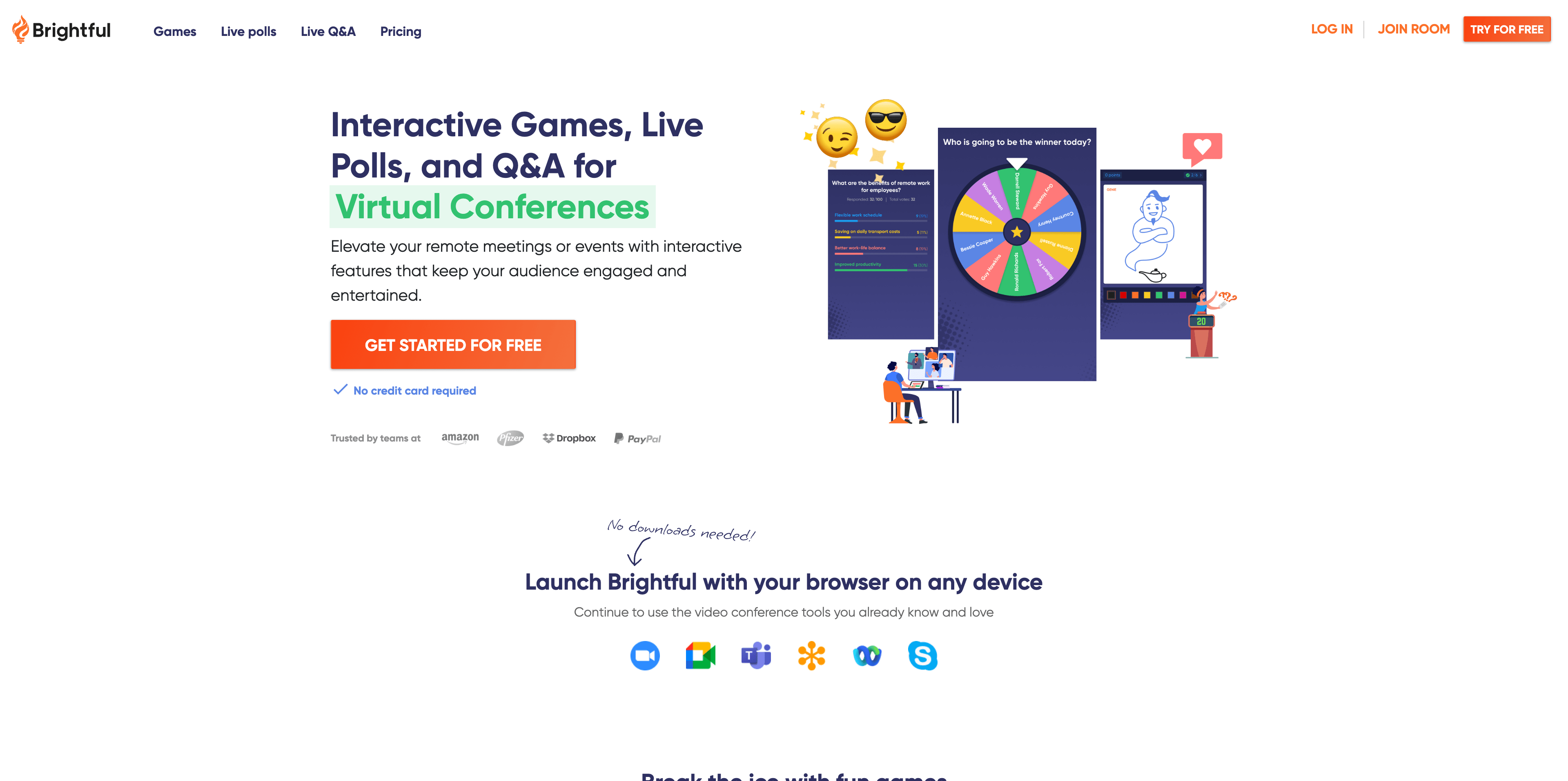 Brightful landing page