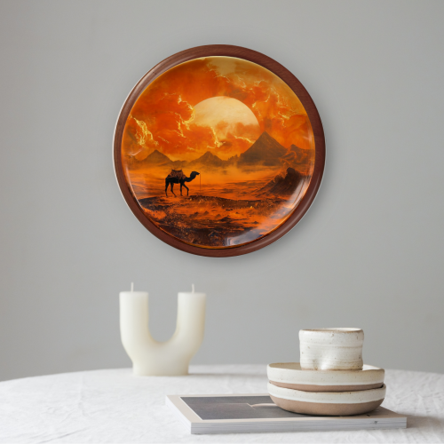 Sunstorm Caravan Wooden Wall Plate - Image 1