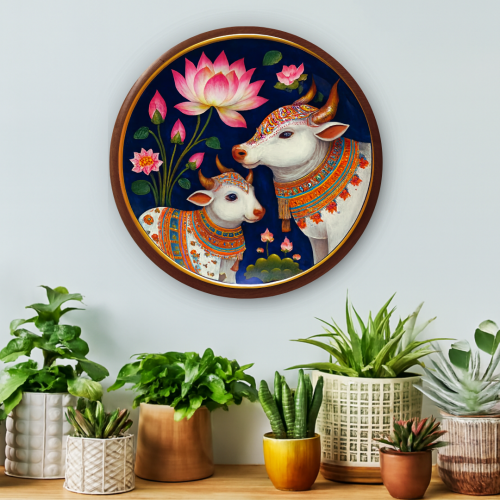 Kamal Gauvansh Wooden Wall Plate - Image 3