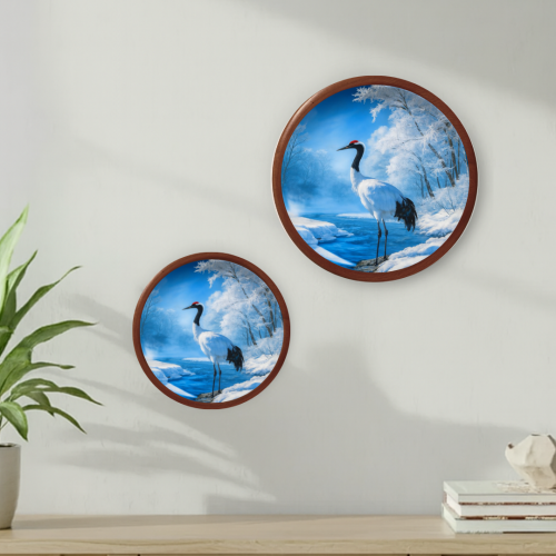 Majestic Snow Wooden Wall Plate - Image 3