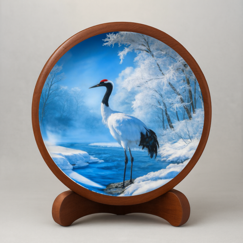 Majestic Snow Wooden Wall Plate - Image 2