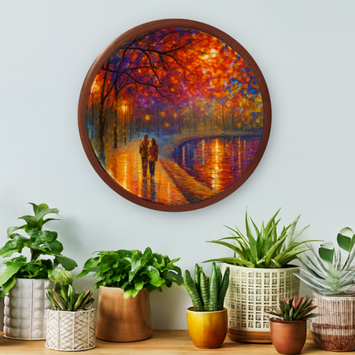 Raah-e-Roshni Wooden Wall Plate - Image 3