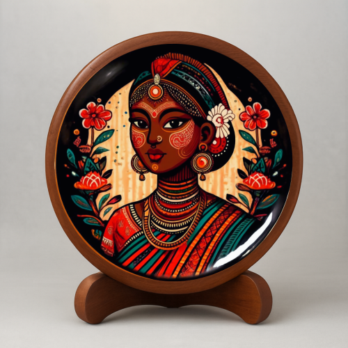 Queen of Colors Wooden Plate - Image 2