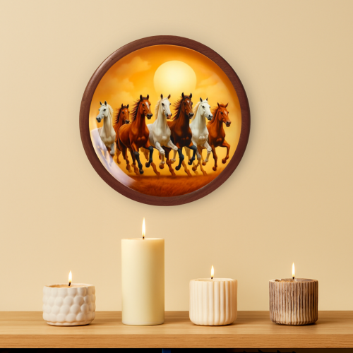 Surya Sankalp Wooden Wall Plate - Image 4