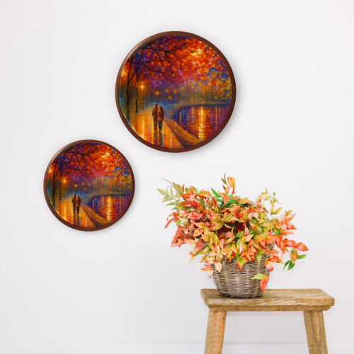 Raah-e-Roshni Wooden Wall Plate - Image 4