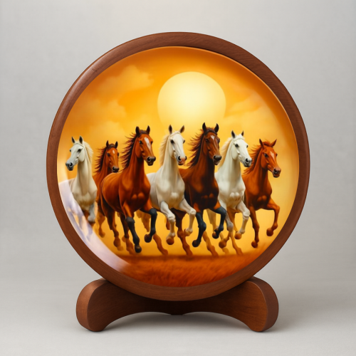 Surya Sankalp Wooden Wall Plate - Image 2