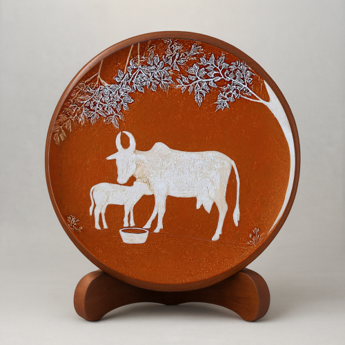 Gau Prem Wooden Wall Plate - Image 2