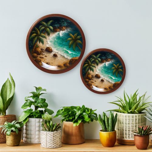Shoreline Rhapsody Wooden Wall Plate - Image 3