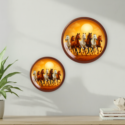Surya Sankalp Wooden Wall Plate - Image 3
