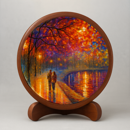 Raah-e-Roshni Wooden Wall Plate - Image 2