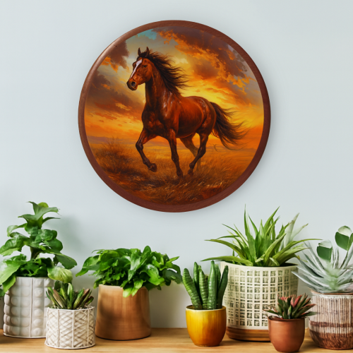 Gallop of Freedom Wooden Wall Plate - Image 4
