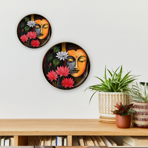Dual Serenity Ceramic Wall Plate - Image 5