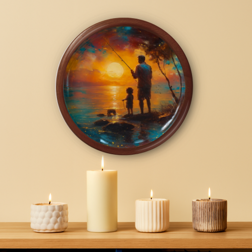 Golden Bond Wooden Wall Plate - Image 2