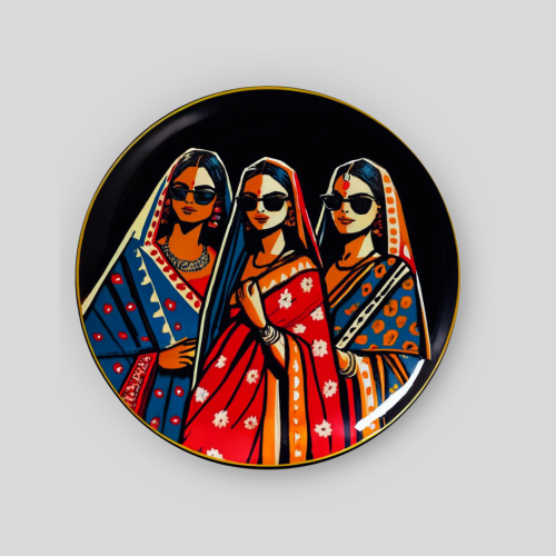 Bold Bindis Ceramic Wall Plate