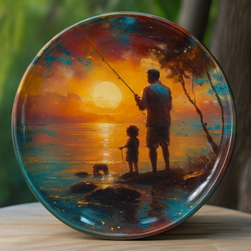 Golden Bond Ceramic Wall Plate