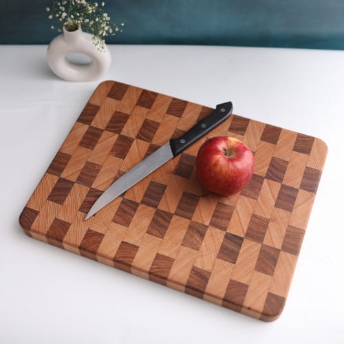 Wooden Cutting Board - Double Pattern