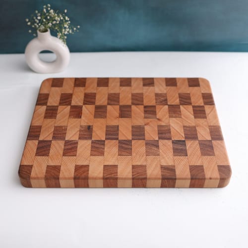 Wooden Cutting Board - Double Pattern - Image 2