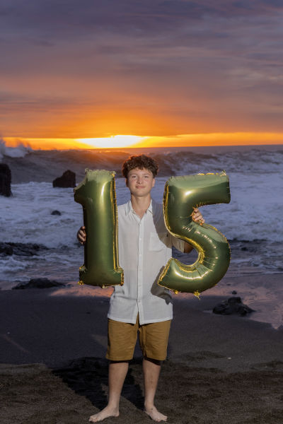 Joven cumpliendo 15 años