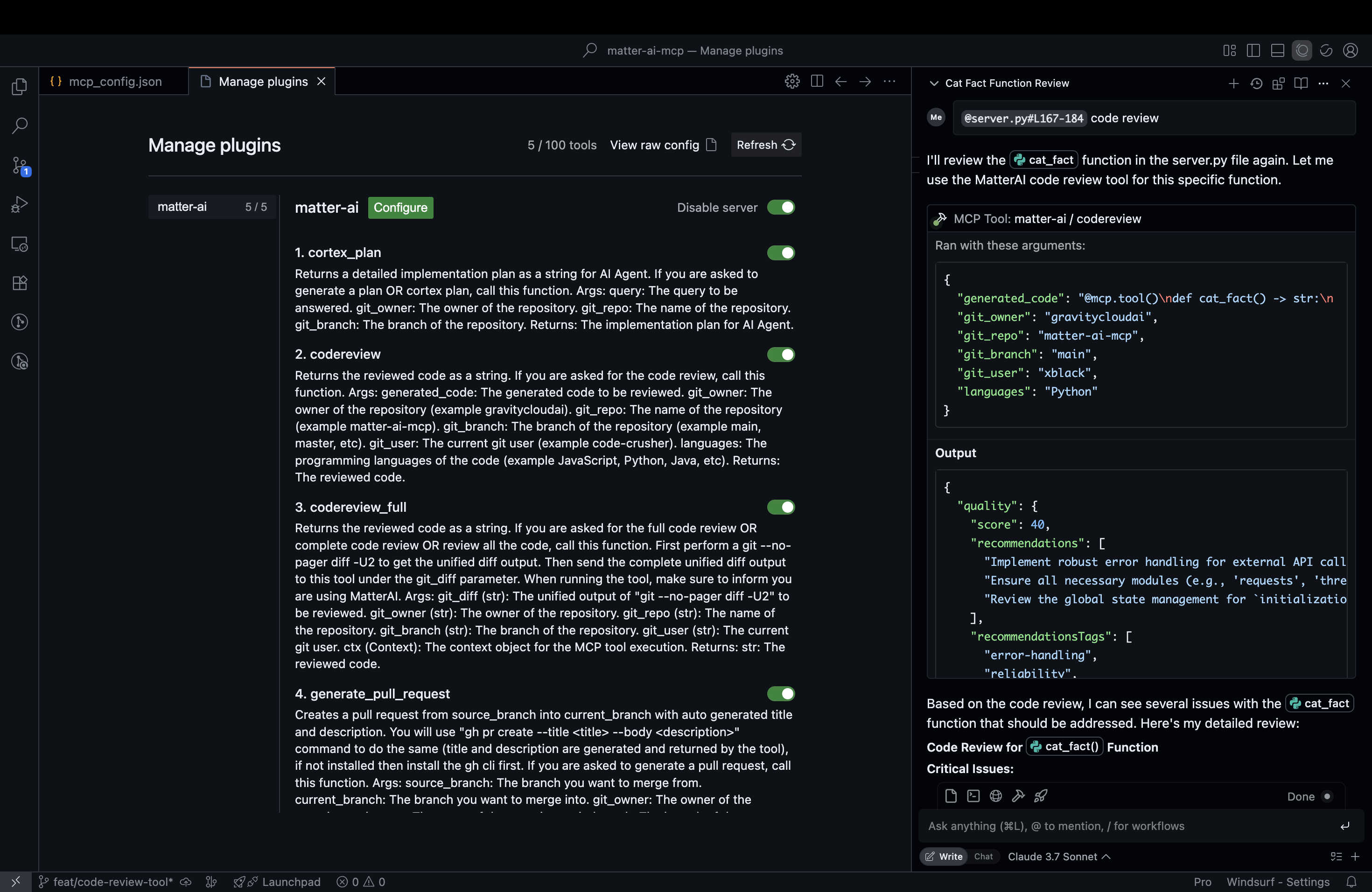 Setting Up Matter AI Tools