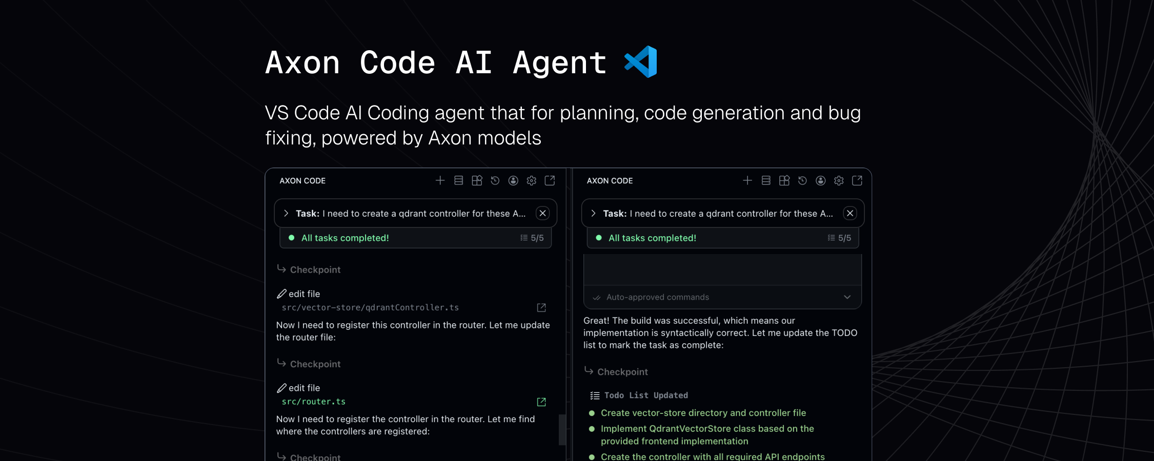 Axon Coding Agent (VS)