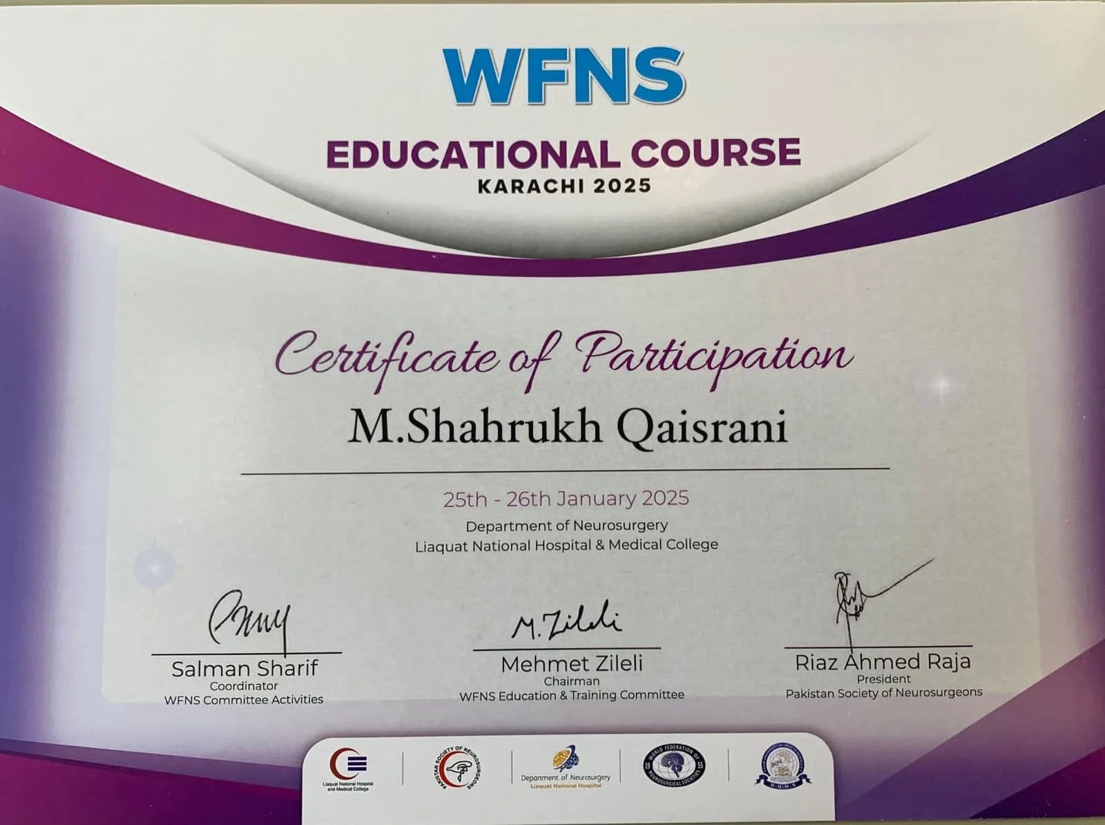 Professional certificate 5