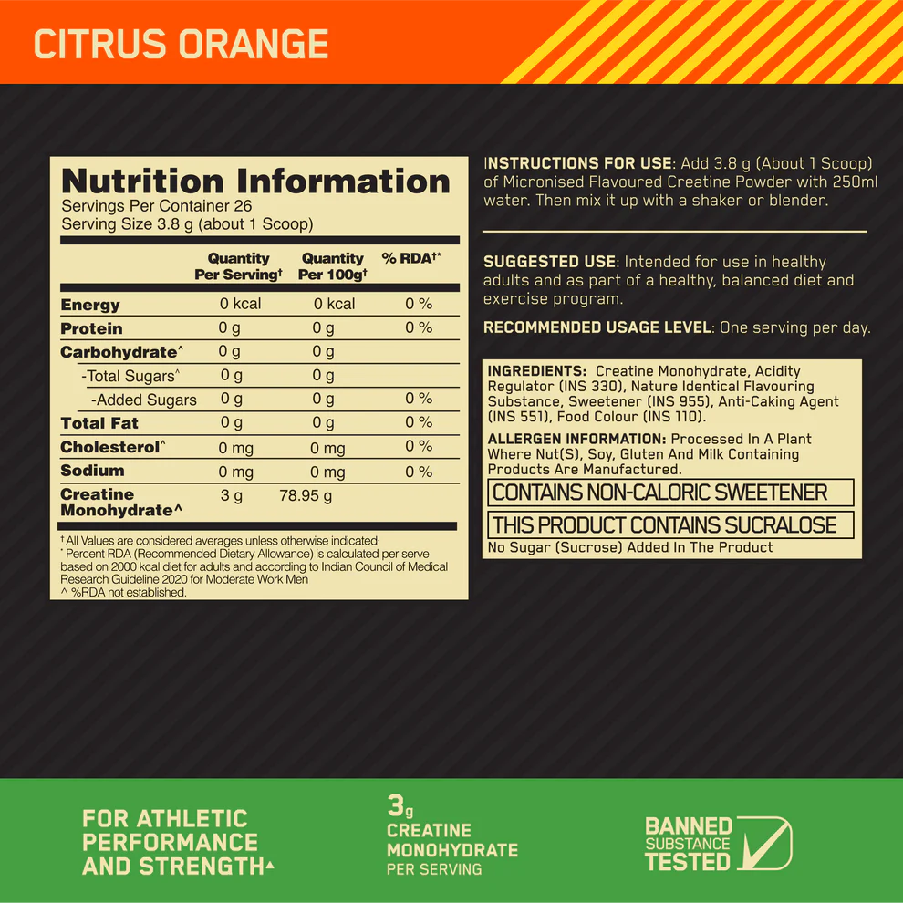 Optimum Nutrition Creatine Powder - vanijay5