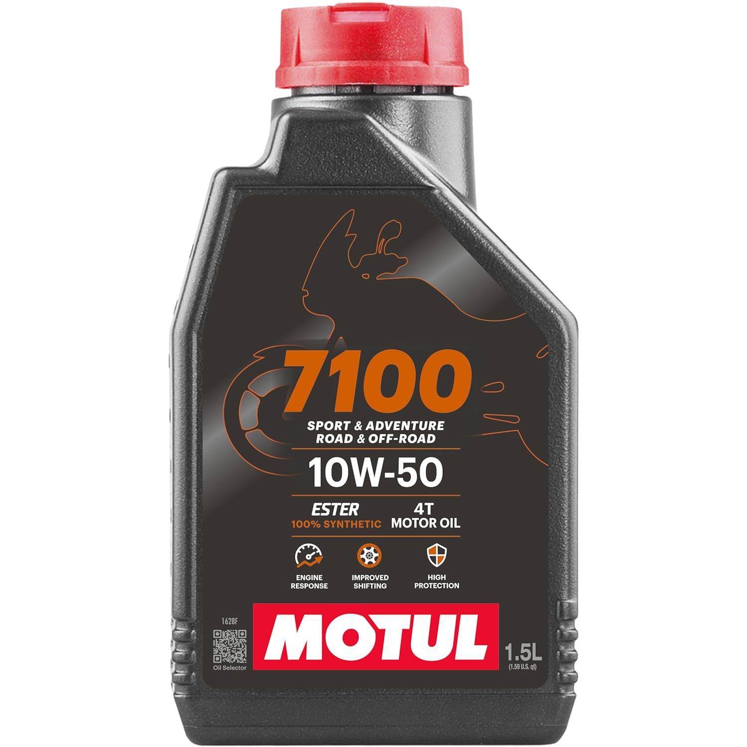Motul 7100 4T 10W-50 Fully Synthetic 1.5L | For Long Tours & High RPM