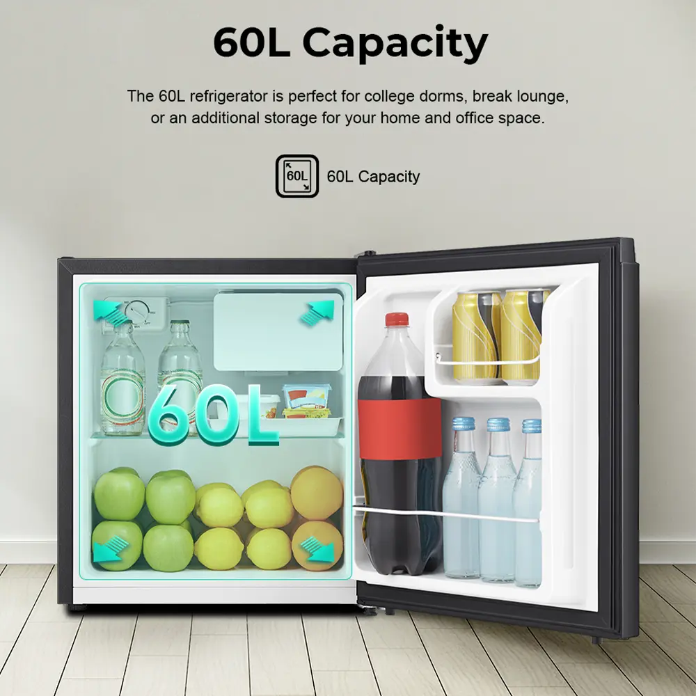 Hisense RR60D4ABN mini Refrigerator 60L, Black price in Nepal-5