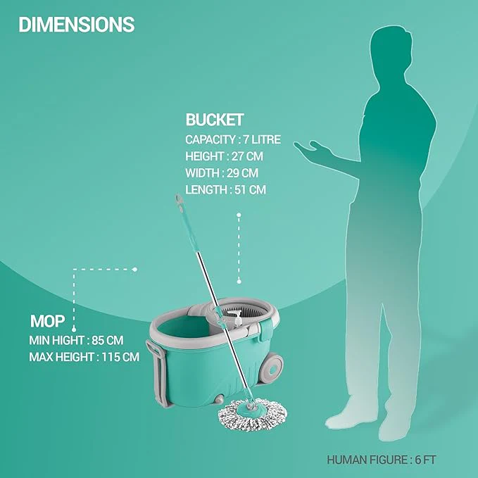 Spotzero Royale Spin Mop Floor Cleaning Mop price in Nepal-1