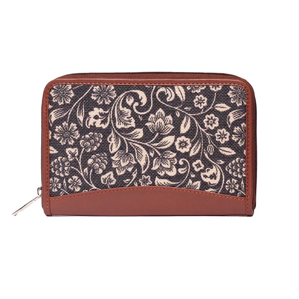 Women Wallet Price in Nepal | Zouk FloMotif Vegan Leather Chain Purse