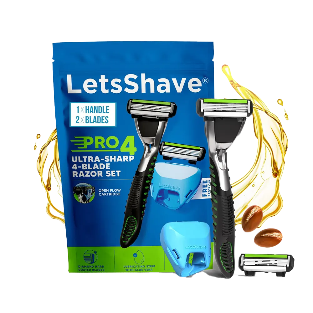 LetsShave Pro 4 Razor Nepal | 4-Blade | Open Flow Design