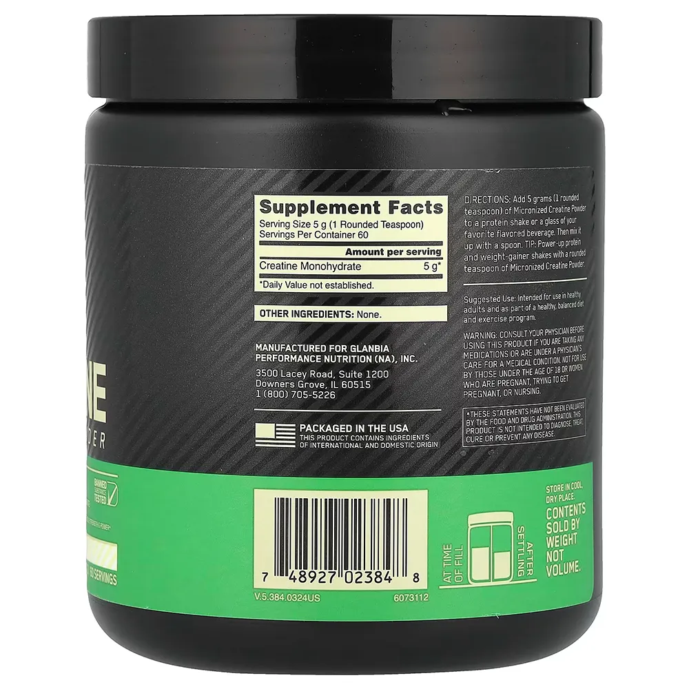 Optimum Nutrition Creatine Price in Nepal | 3g Pure Creatine