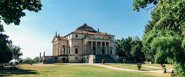 Blick auf Andrea Palladios Villa La Rotonda, Vicenza
