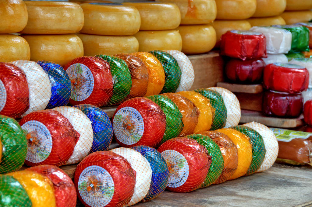 Formaggio tipico dei mercati olandesi.