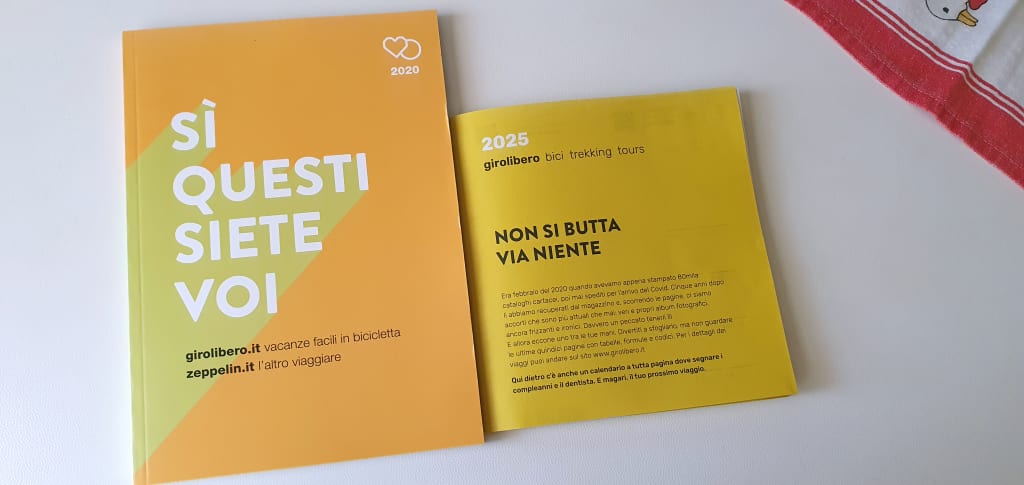 Catalogo viaggi Girolibero con itinerari in bici e a piedi in Italia ed Europa