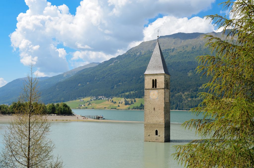 campanile sommerso del Lago di Resia